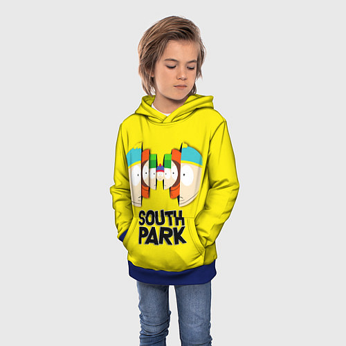 Детская толстовка South Park - Южный парк персонажи / 3D-Синий – фото 3