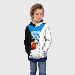 Толстовка-худи детская Тецуя Куроко - Баскетбол Куроко, цвет: 3D-синий — фото 2