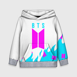 Толстовка-худи детская BTS бтс, цвет: 3D-меланж