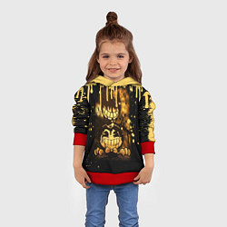 Толстовка-худи детская Bendy And The Ink Machine Игра Бенди, цвет: 3D-красный — фото 2