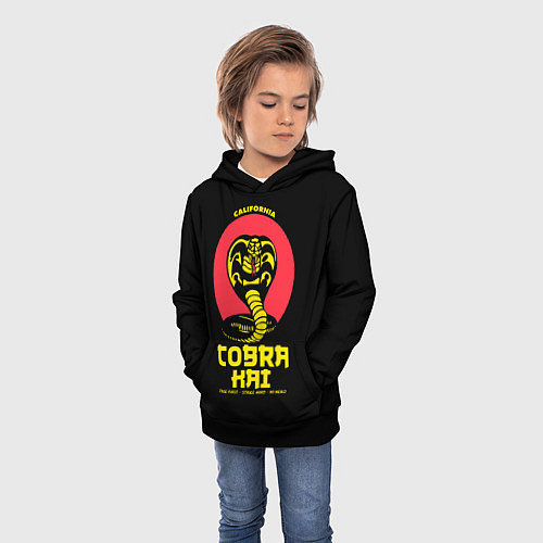 Детская толстовка Cobra Kai California / 3D-Черный – фото 3