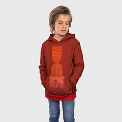 Толстовка-худи детская Сян Лин и Гоба на рассвете, цвет: 3D-красный — фото 2