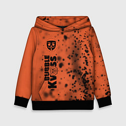 Толстовка-худи детская БАБЛ КВАС Вертикально, цвет: 3D-черный