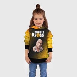 Толстовка-худи детская BUBBLE KVASS - СКАЛА Пламя, цвет: 3D-черный — фото 2