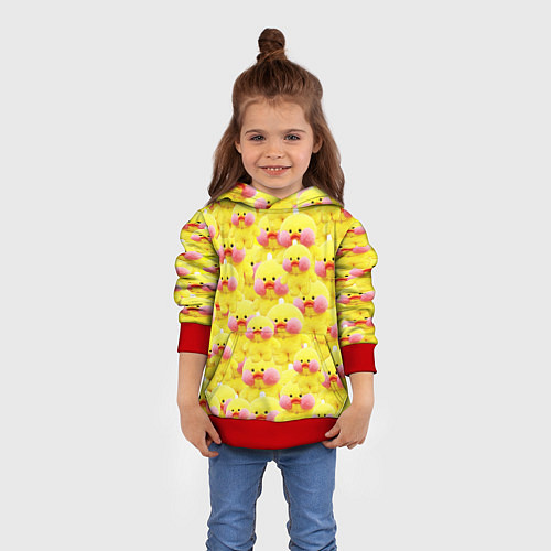 Детская толстовка УТОЧКА ЛАЛАФАНФАН - УТЯ / 3D-Красный – фото 4