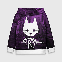 Толстовка-худи детская Stray, цвет: 3D-белый