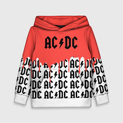 Толстовка-худи детская Ac dc rock, цвет: 3D-белый