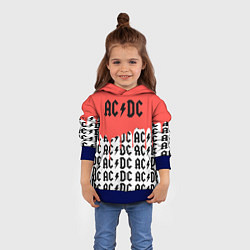 Толстовка-худи детская Ac dc rock, цвет: 3D-синий — фото 2