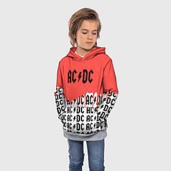 Толстовка-худи детская Ac dc rock, цвет: 3D-меланж — фото 2