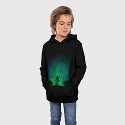 Толстовка-худи детская Линк на холме, цвет: 3D-черный — фото 2