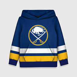 Толстовка-худи детская Buffalo Sabres, Баффало Сейберз, цвет: 3D-синий