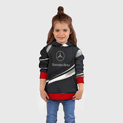 Толстовка-худи детская Mercedes-Benz Sport, цвет: 3D-красный — фото 2
