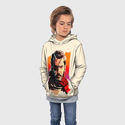 Толстовка-худи детская Босс с повязкой, цвет: 3D-меланж — фото 2