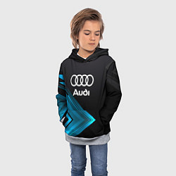 Толстовка-худи детская Audi Sport, цвет: 3D-меланж — фото 2