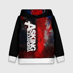 Толстовка-худи детская Asking Alexandria British, цвет: 3D-белый