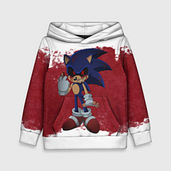 Толстовка-худи детская Sonic Exe!, цвет: 3D-белый