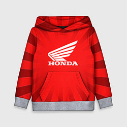 Толстовка-худи детская Honda красные линии, цвет: 3D-меланж