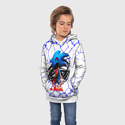 Толстовка-худи детская СОНИК EXE ТЕМНЫЙ СОНИК, цвет: 3D-белый — фото 2