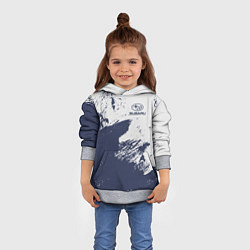 Толстовка-худи детская Subaru - Текстура, цвет: 3D-меланж — фото 2