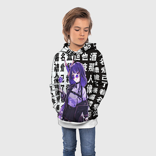 Детская толстовка Genshin Impact: Сегун Райдэн / 3D-Белый – фото 3