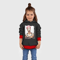 Толстовка-худи детская Mad Roymen, цвет: 3D-красный — фото 2