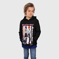 Толстовка-худи детская Человек бензопила лучшие девочки макима пауэр резе, цвет: 3D-синий — фото 2