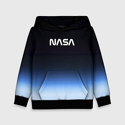Толстовка-худи детская NASA с МКС, цвет: 3D-черный