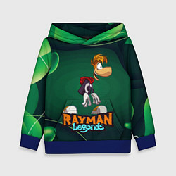 Толстовка-худи детская Rayman Legends Green, цвет: 3D-синий