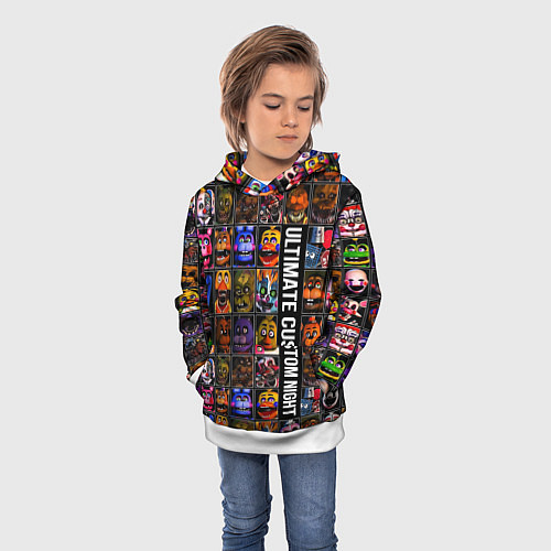 Детская толстовка Ultimate Custom Night FNAF / 3D-Белый – фото 3
