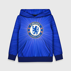 Толстовка-худи детская Chelsea football club, цвет: 3D-синий