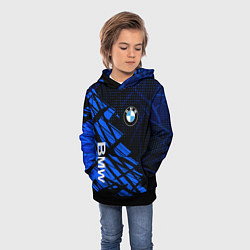Толстовка-худи детская BMW SPORT STYLE БМВ, цвет: 3D-черный — фото 2