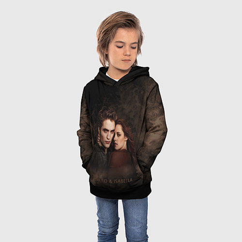 Детская толстовка Эдвард & Белла / 3D-Черный – фото 3
