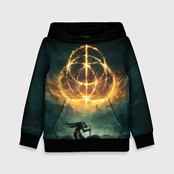 Толстовка-худи детская ELDEN RING - ВОИН, цвет: 3D-черный