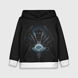Толстовка-худи детская Kings of wizard, цвет: 3D-белый