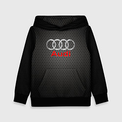Толстовка-худи детская Audi карбон, цвет: 3D-черный