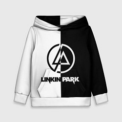 Толстовка-худи детская Linkin Park ЧБ, цвет: 3D-белый
