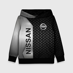 Толстовка-худи детская Nissan Ниссан Сталь, цвет: 3D-черный