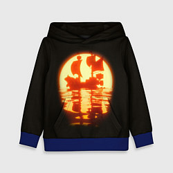 Толстовка-худи детская Саузенд Санни Ван Пис, цвет: 3D-синий