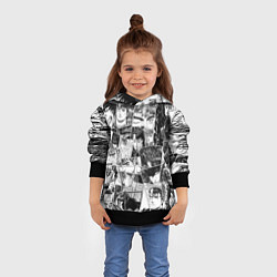 Толстовка-худи детская Berserk pattern, цвет: 3D-черный — фото 2