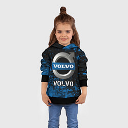 Толстовка-худи детская ВОЛЬВО Volvo Арт, цвет: 3D-черный — фото 2