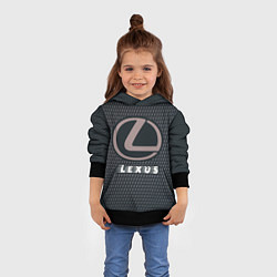 Толстовка-худи детская LEXUS Lexus - Карбон, цвет: 3D-черный — фото 2