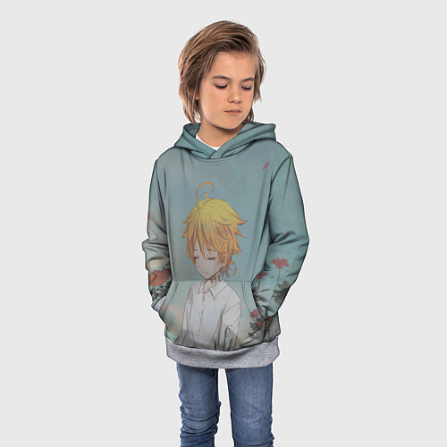 Детская толстовка Милашка Эмма / 3D-Меланж – фото 3