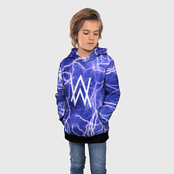 Толстовка-худи детская Alan Walker молнии, цвет: 3D-черный — фото 2
