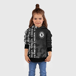 Толстовка-худи детская ЧЕЛСИ Милитари, цвет: 3D-черный — фото 2
