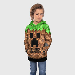 Толстовка-худи детская ВЛАД MINECRAFT, цвет: 3D-черный — фото 2