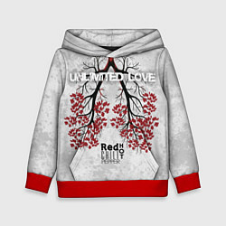 Толстовка-худи детская RHCP - Red Hot Chili Peppers, цвет: 3D-красный