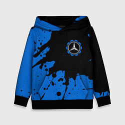 Толстовка-худи детская МЕРСЕДЕС Краска 5, цвет: 3D-черный