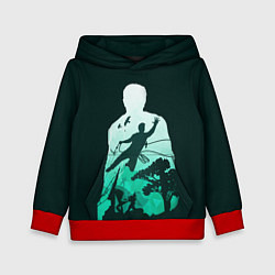 Толстовка-худи детская Uncharted Силуэт, цвет: 3D-красный