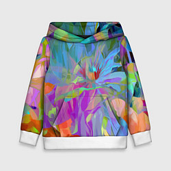 Толстовка-худи детская Abstract color pattern Summer 2022, цвет: 3D-белый