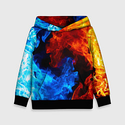 Детская толстовка Огонь - Вода Инь - Янь